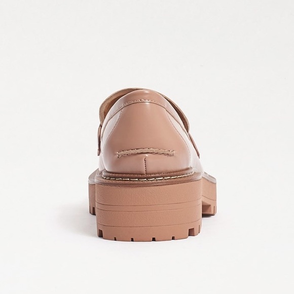 Sam Edelman Laurs Lug Sole Loafer Size 7.5 Color Maple Sugar Box Leather - Picture 7 of 12